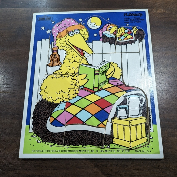 Vintage 1984 Playskool Sesame Street puzzle - Picture 1 of 9
